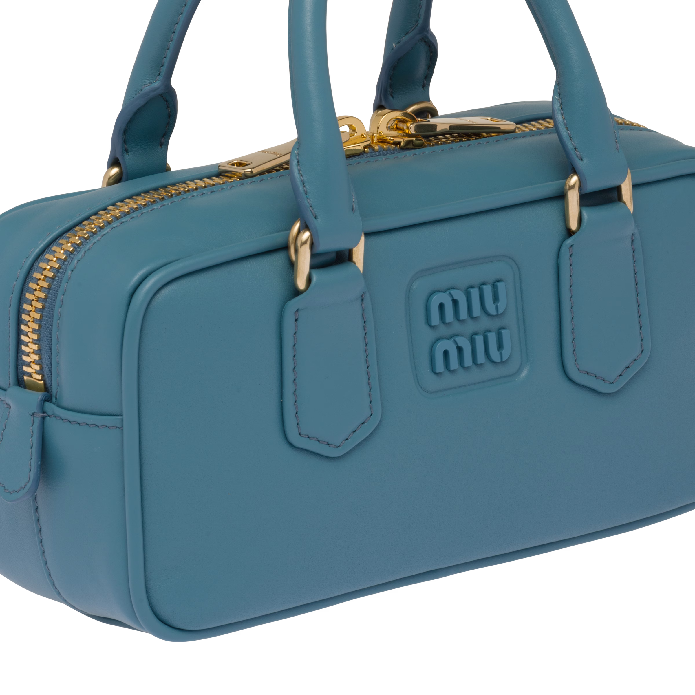 Marina Blue Leather top-handle bag