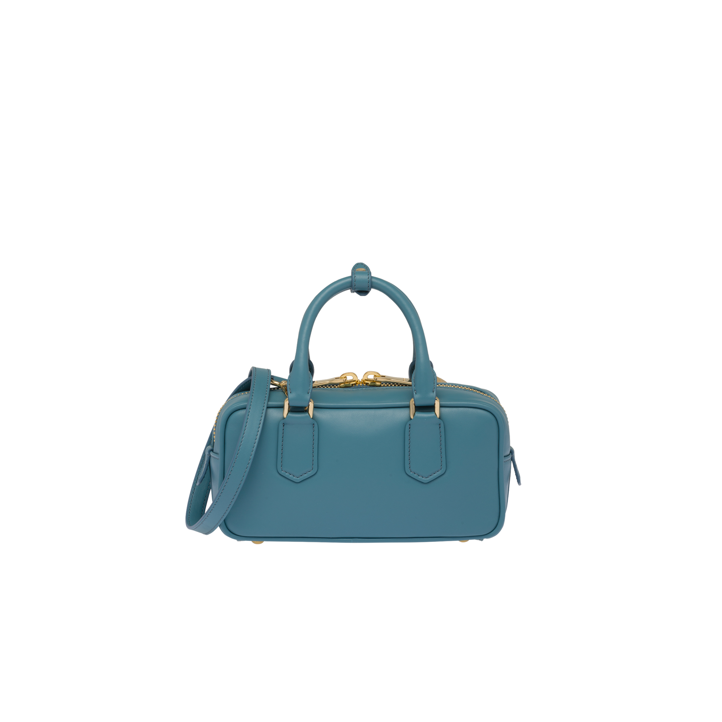 Marina Blue Leather top-handle bag