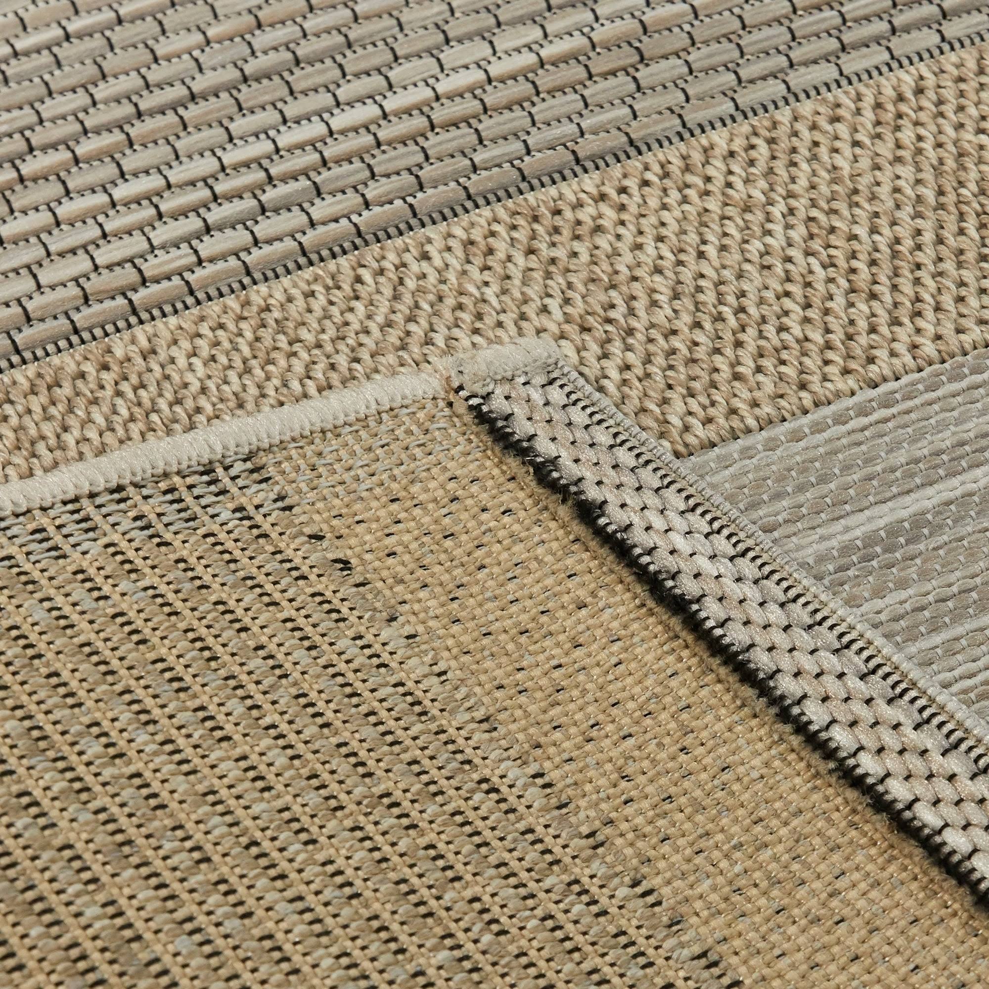 BALTA Jonson Beige 5 ft. x 7 ft. Transitional Flatweave Indoor/Outdoor Area Rug