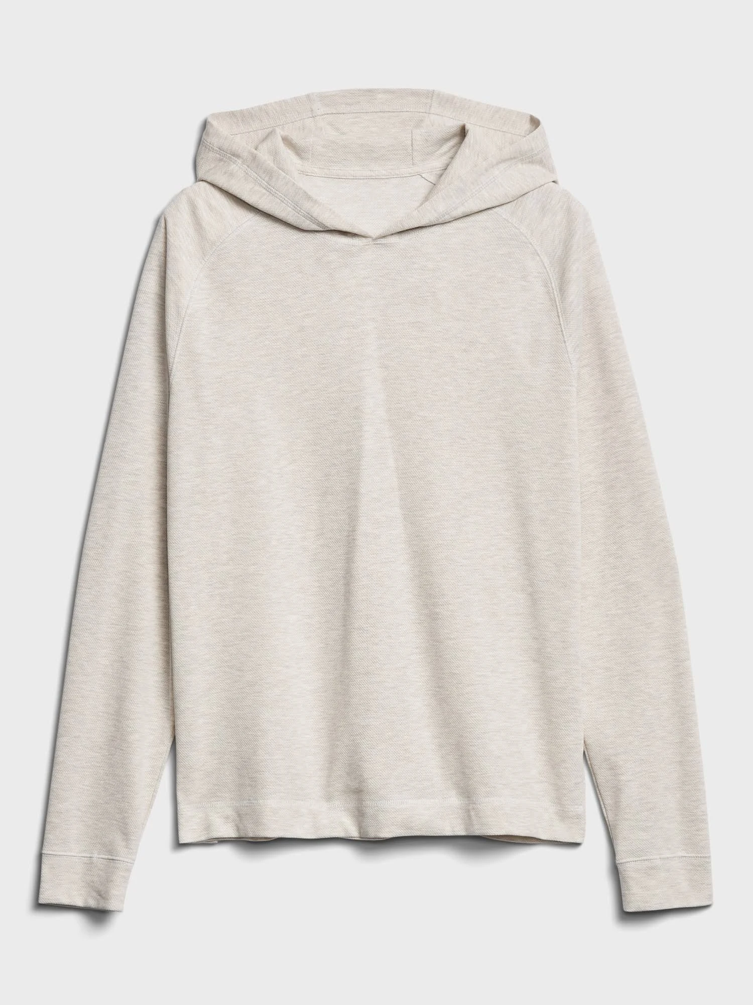 Banana Republic Men's Core Temp Mesh T-Shirt Hoodie Cream White Tall Size M