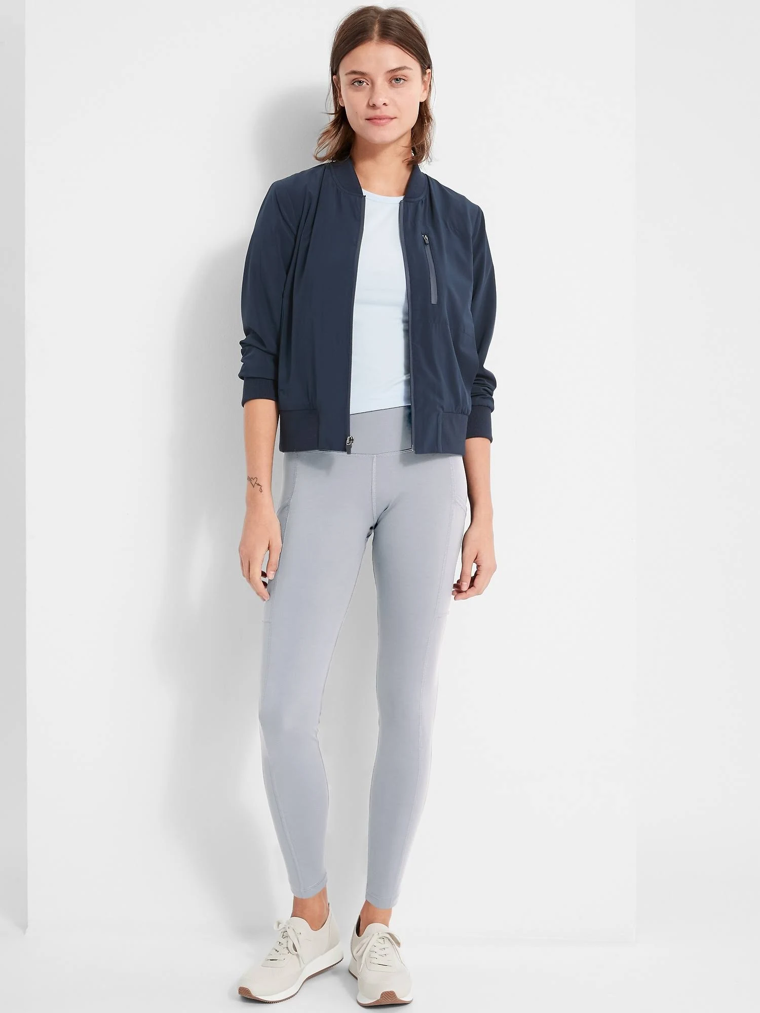 Banana Republic Women's on The Go 7/8 Legging Slate Gray Size S