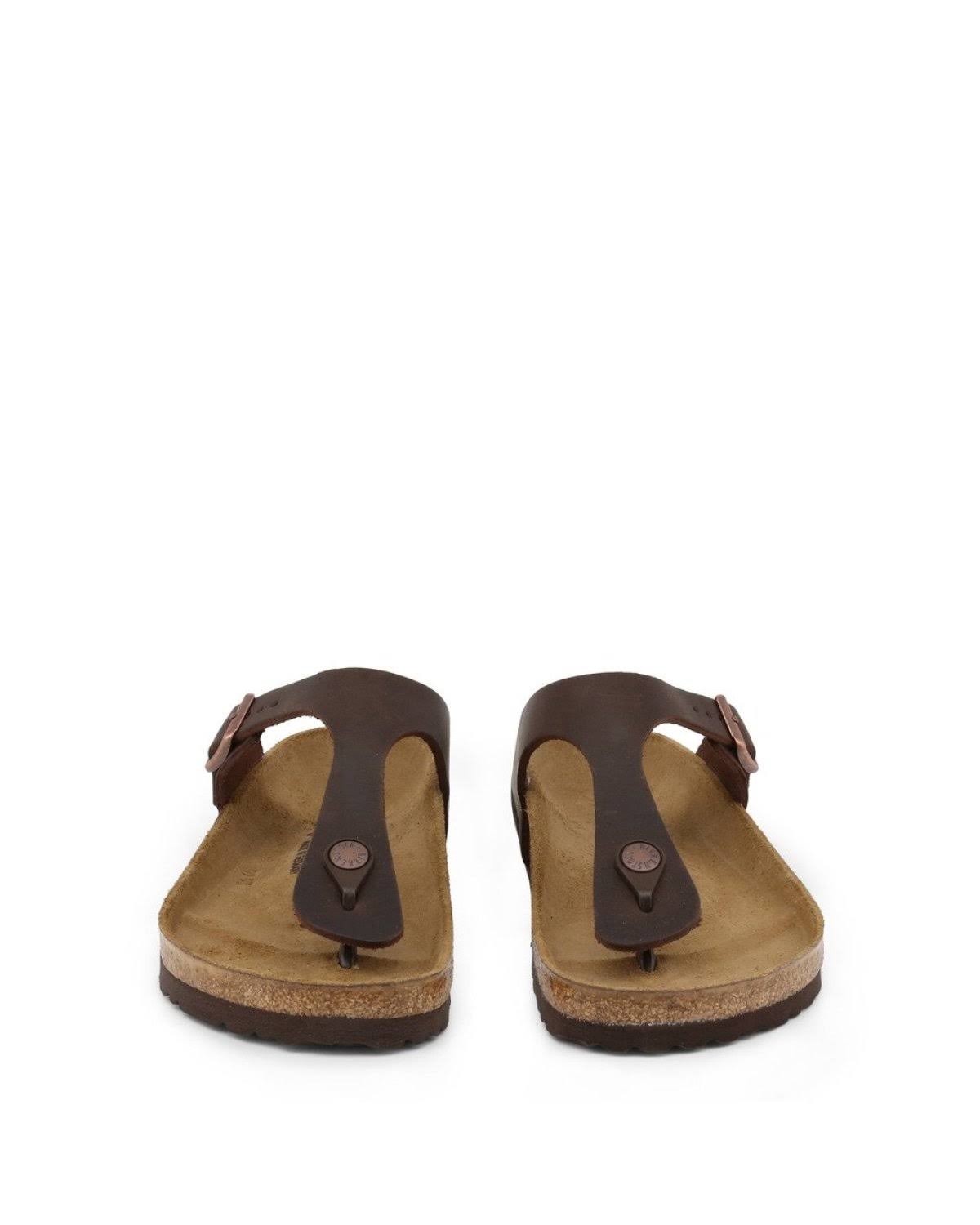 Birkenstock - Gizeh Oiled-Leather Brown / 38