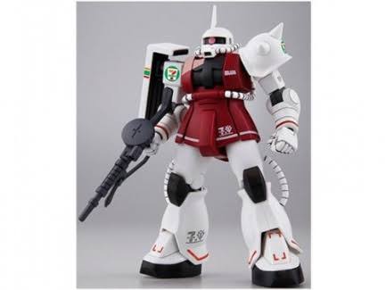 *HG Bandai Plastic Model MS-06S Char&s Zaku 1/144 Seven-Eleven Limited Color