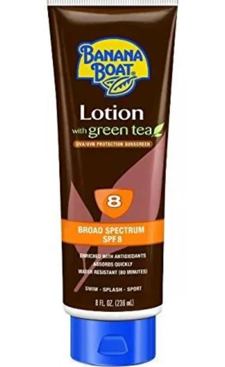 Banana Boat Deep Tanning Sunscreen, Broad Spectrum, SPF 8, with Green Tea - 8 fl oz