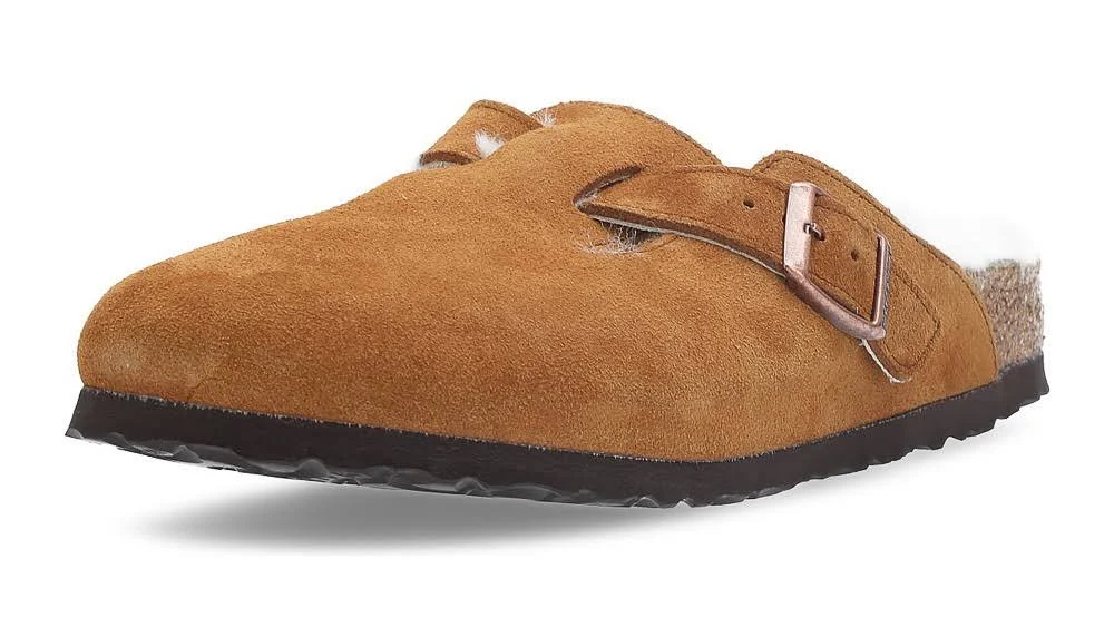 Birkenstock Boston Ladies Brown Mules Mink