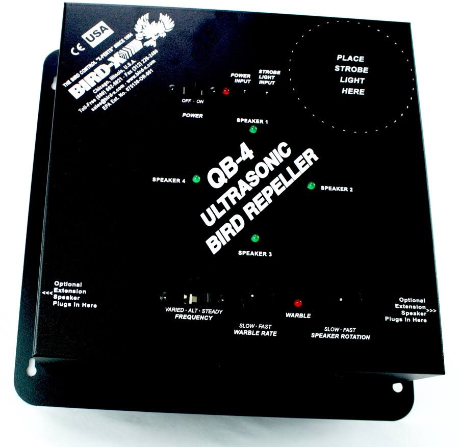 Bird-X Quadblaster Ultrasonic Bird Repeller