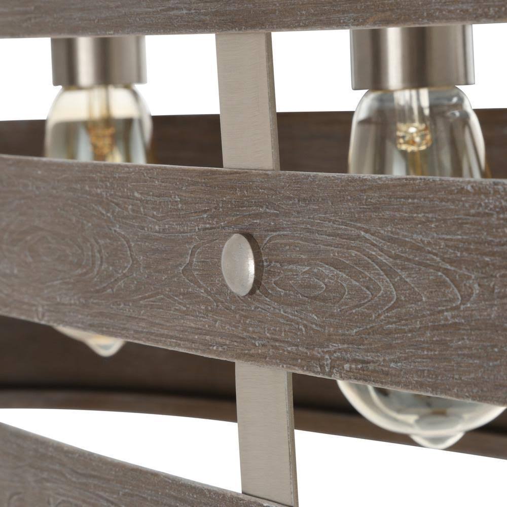 Kowalski 4 - Light Unique / Statement Linear Chandelier Finish: Graphite, Shade Color: Weathered Gray