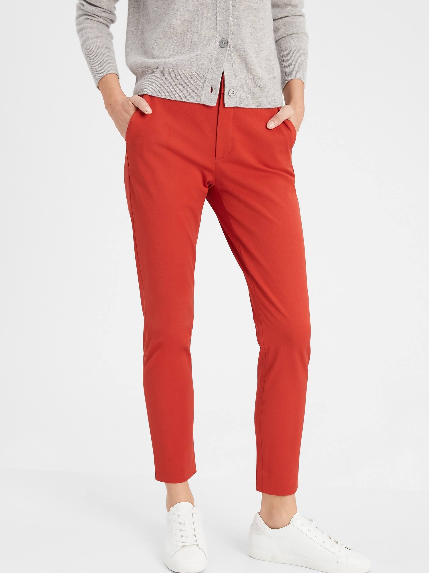 Women's High-Rise Slim Ankle Bi-Stretch Pant