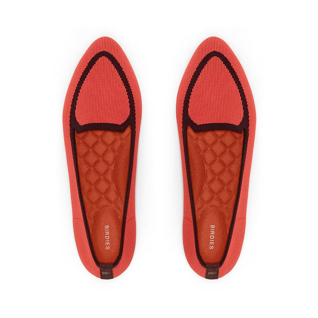 Women's Birdies Blackbird Knit Flat, Size 7 M - Red