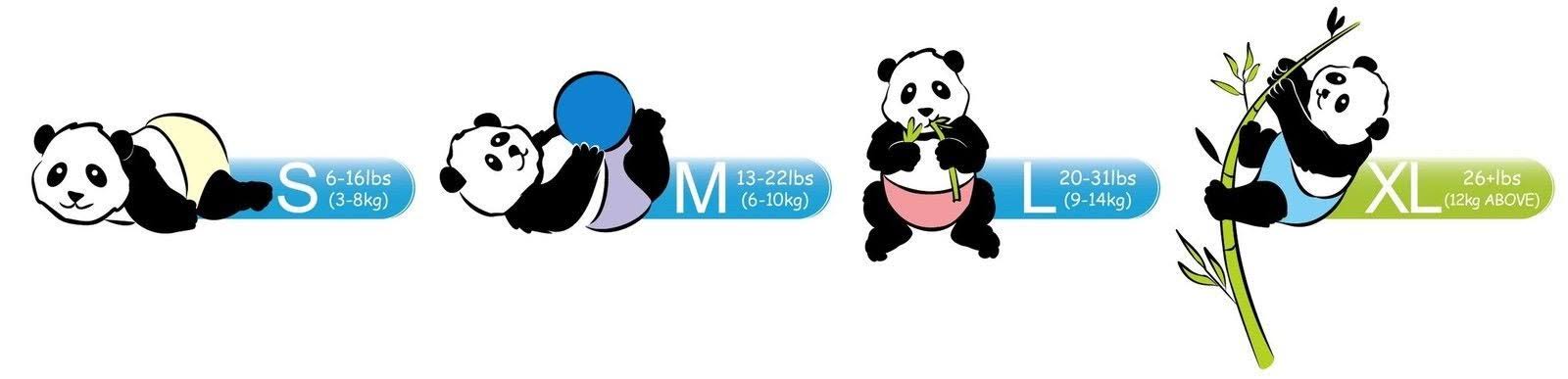 Andy Pandy Premium Bamboo Disposable Diapers X-Large 62 Count