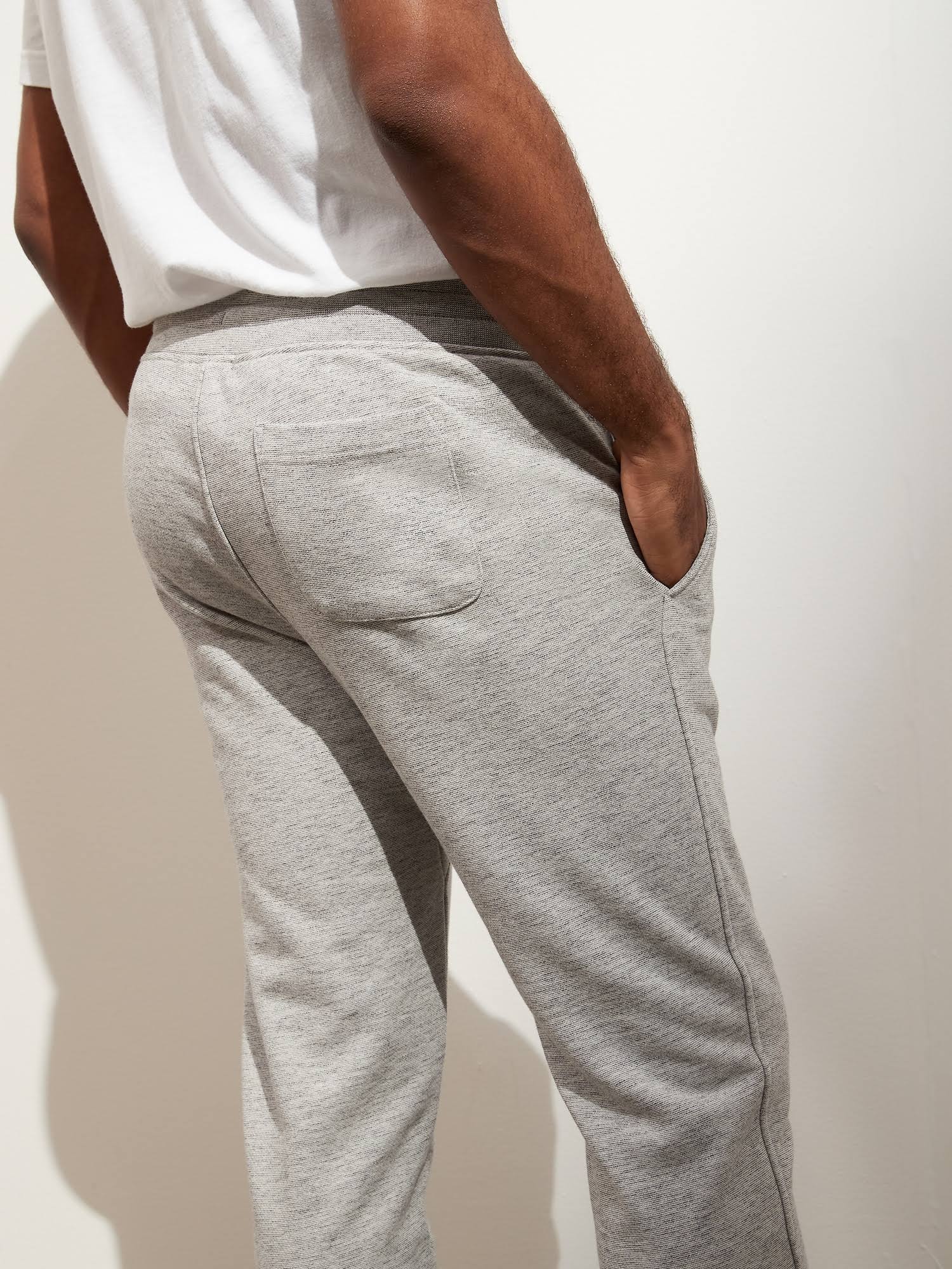 Banana Republic men's French Terry Jogger Rock Gray Tall Size XL