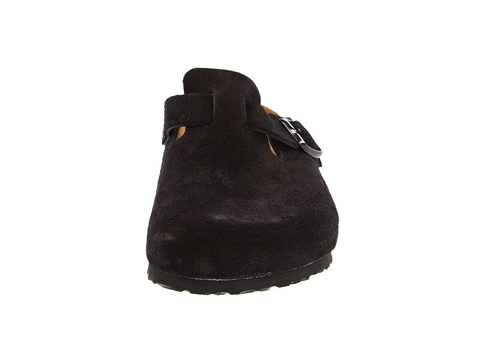 Birkenstock Boston Soft Footbed Clog - 38 - Black Suede