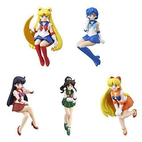 Bandai Sailor Moon Desktop Mini Figure Set of 5