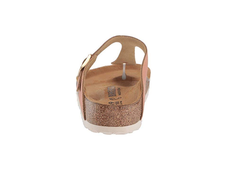 Birkenstock Women's Gizeh Sandal - 38 - Washed Metallic Sea Copper