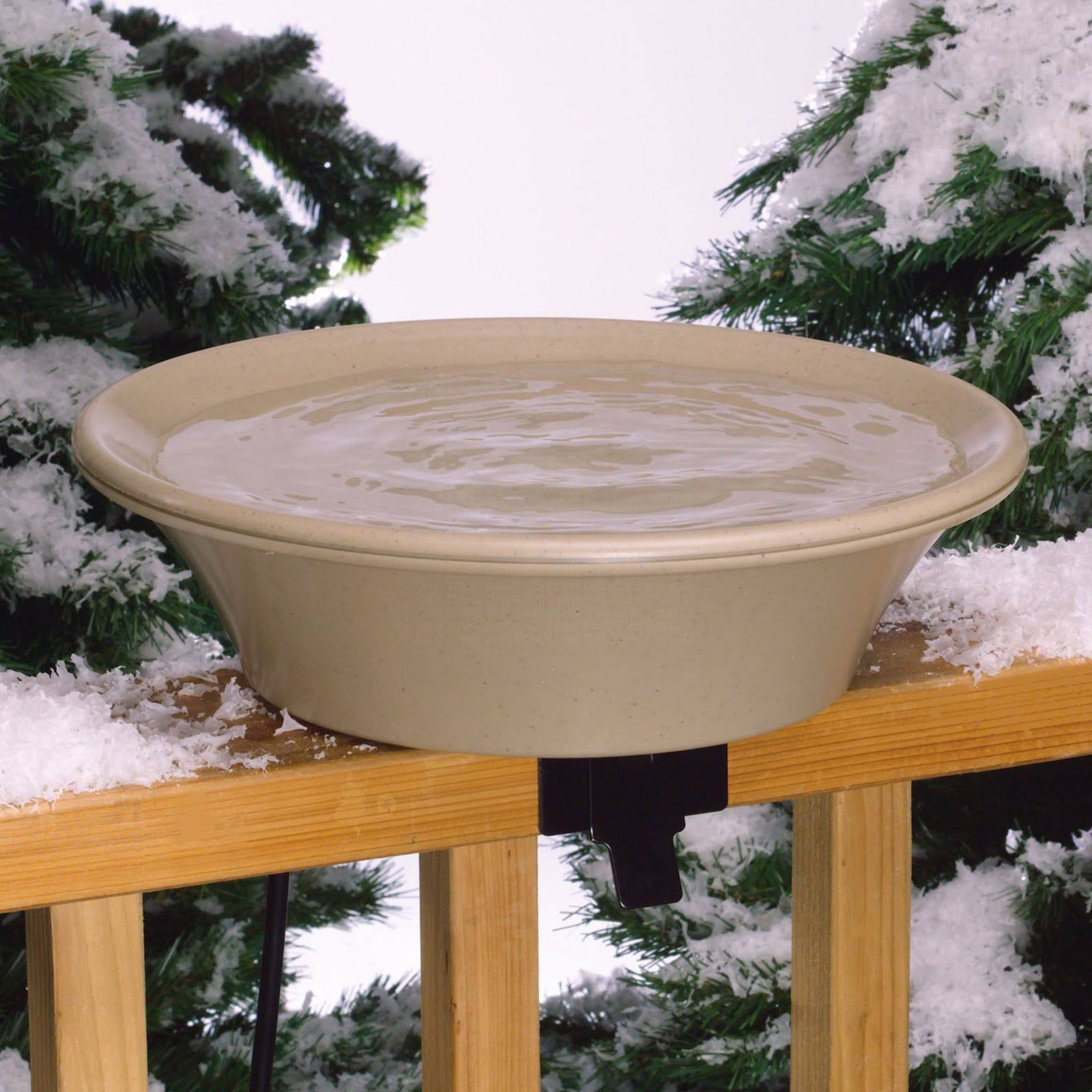 Allied Precision 14 in Heated Deck/Pole Bird Bath