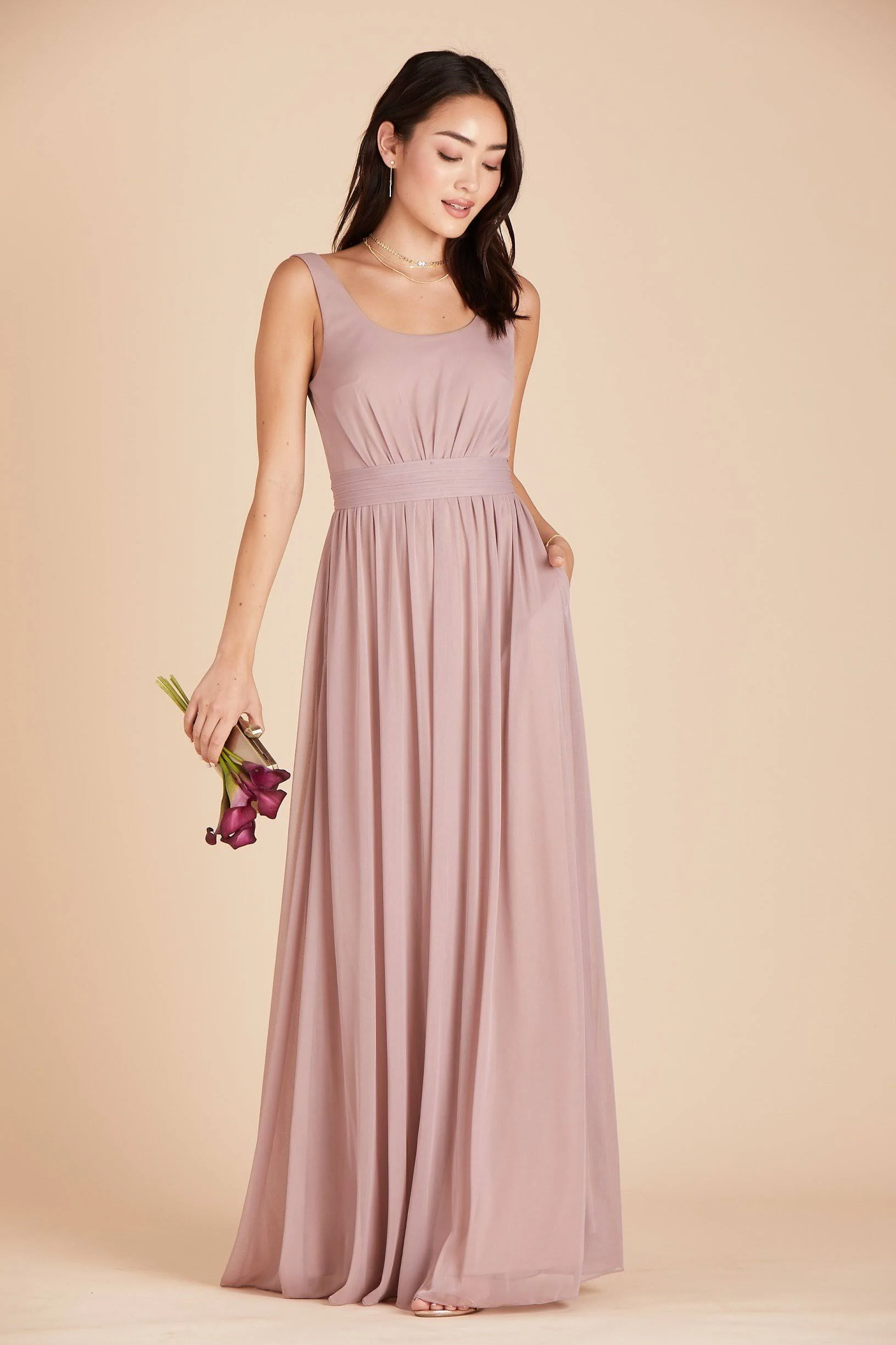 Birdy Grey Jan Bridesmaid Dress in Mauve L / Mauve