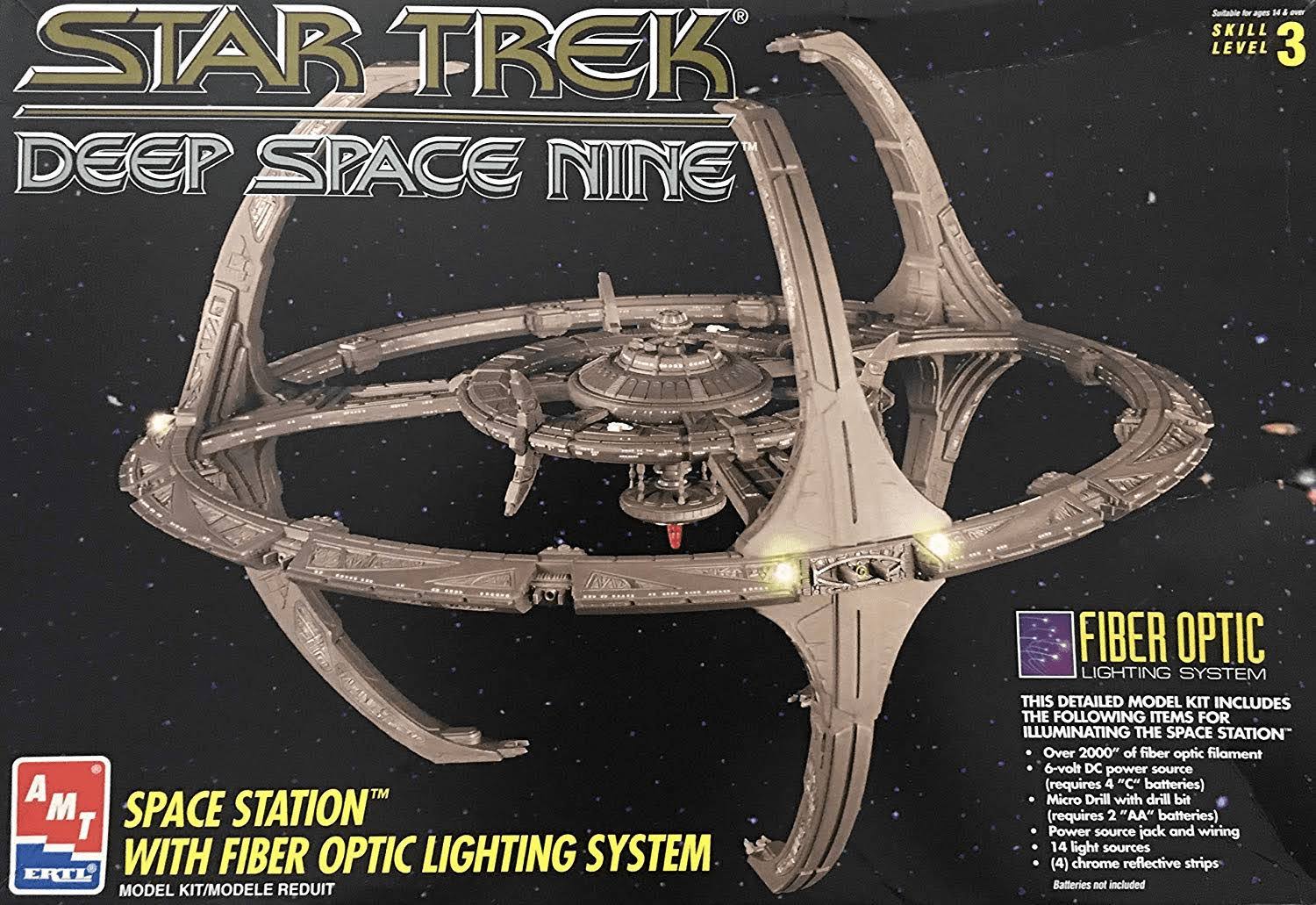 Star Trek Deep Space Nine Space Station Model Kit with Fiber Optic Lighting System