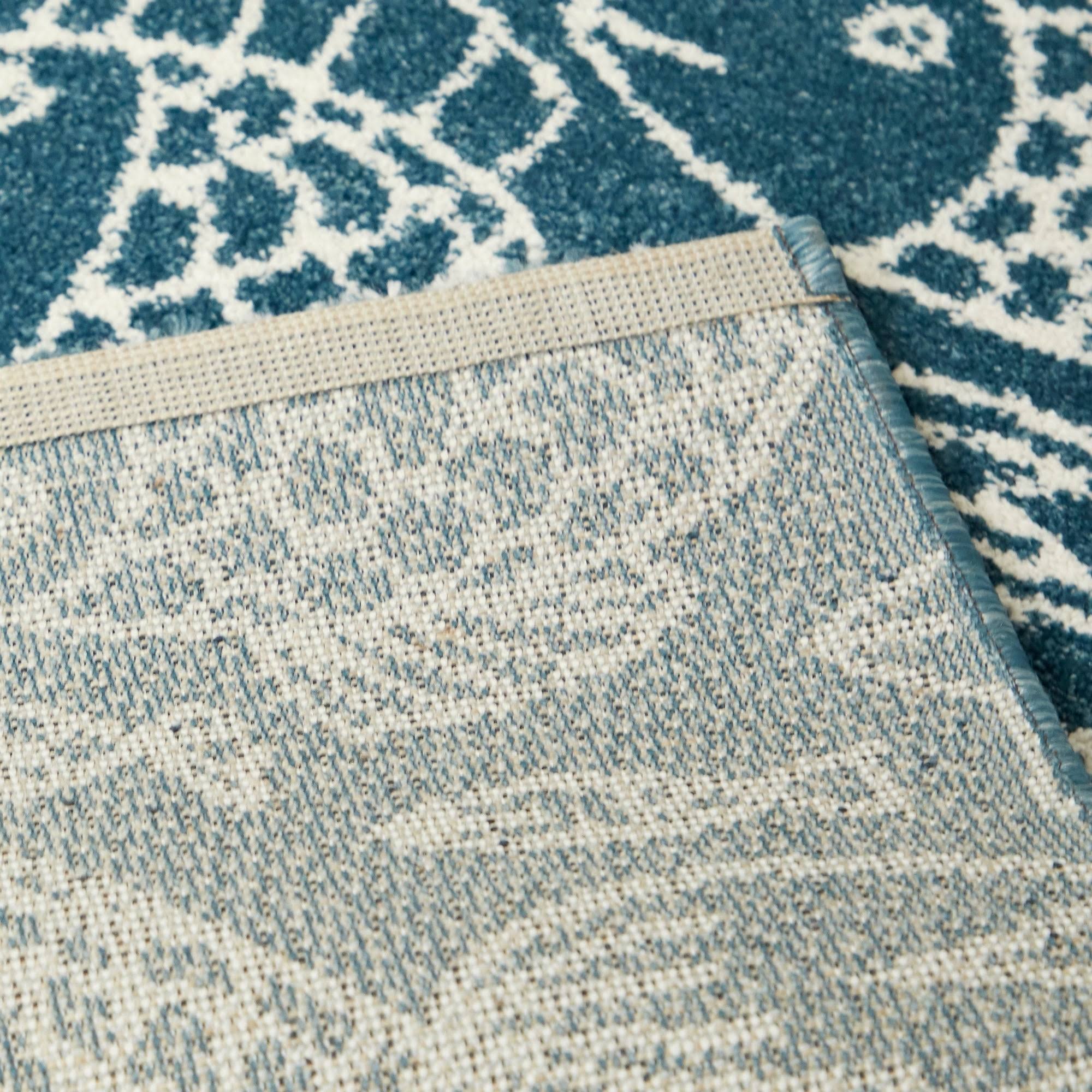 BALTA Cousteau Blue 5 ft. x 7 ft. Coastal Fish Area Rug