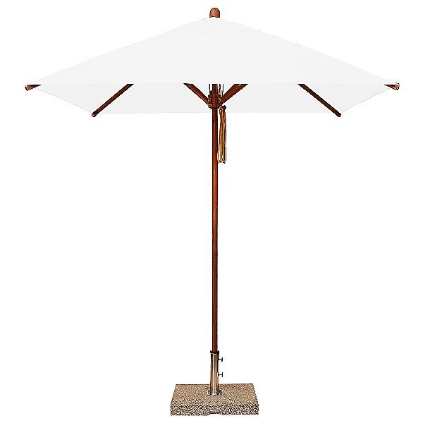 Bambrella Levante Square Bamboo Umbrella - Color: Grey - Size: 8.5 ft - 2.6m SQ-L-G