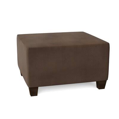 Birch Lane Lise 29x22 Rectangle Standard Ottoman Body Fabric: Microsuede Chocolate