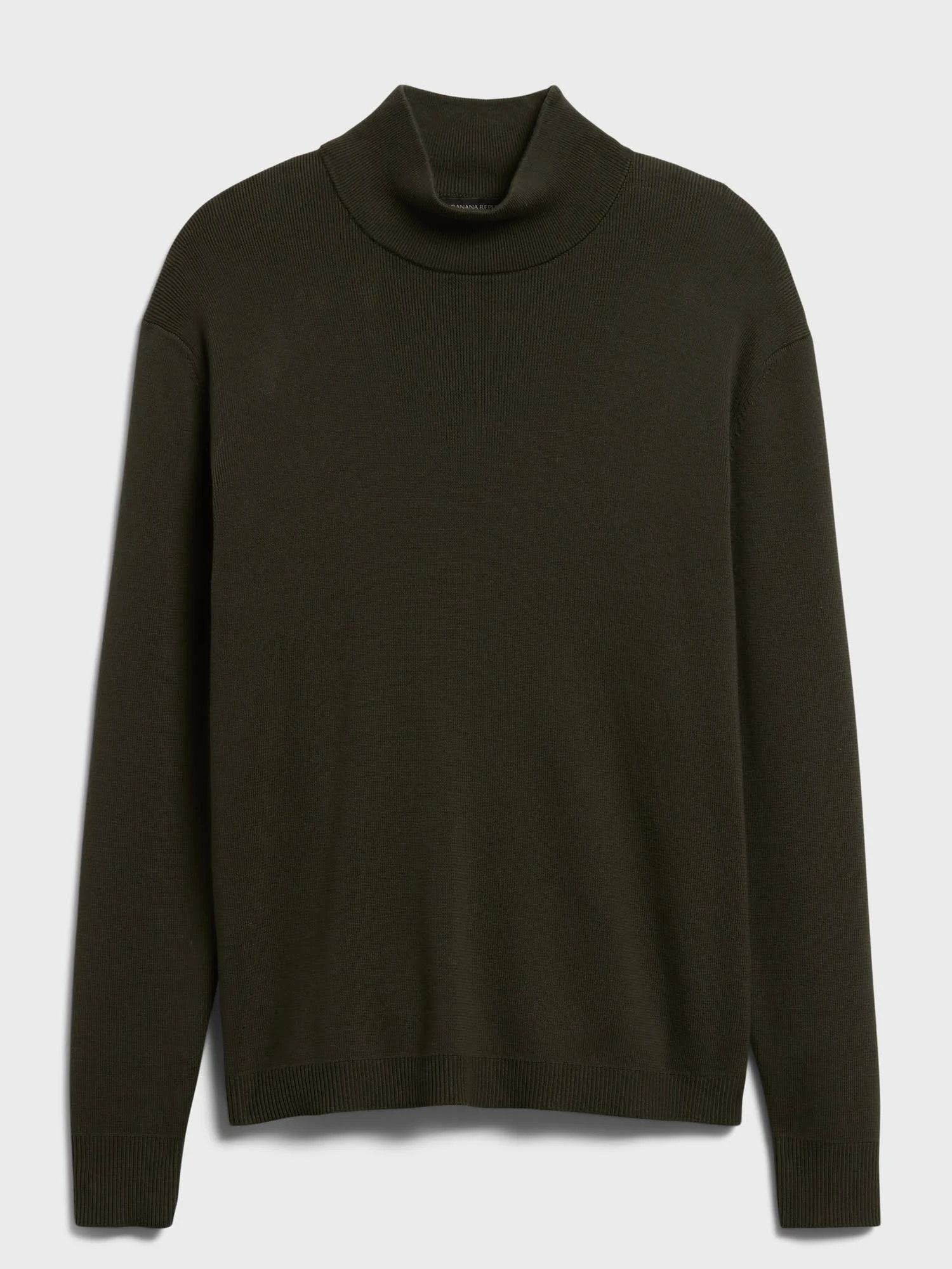 Banana Republic Men's Supima Mock-Neck Sweater So Shady Green Size XL