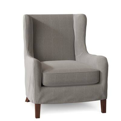 Adamstown 33x22 Wide Wingback Chair Body Fabric: Hanover Concrete