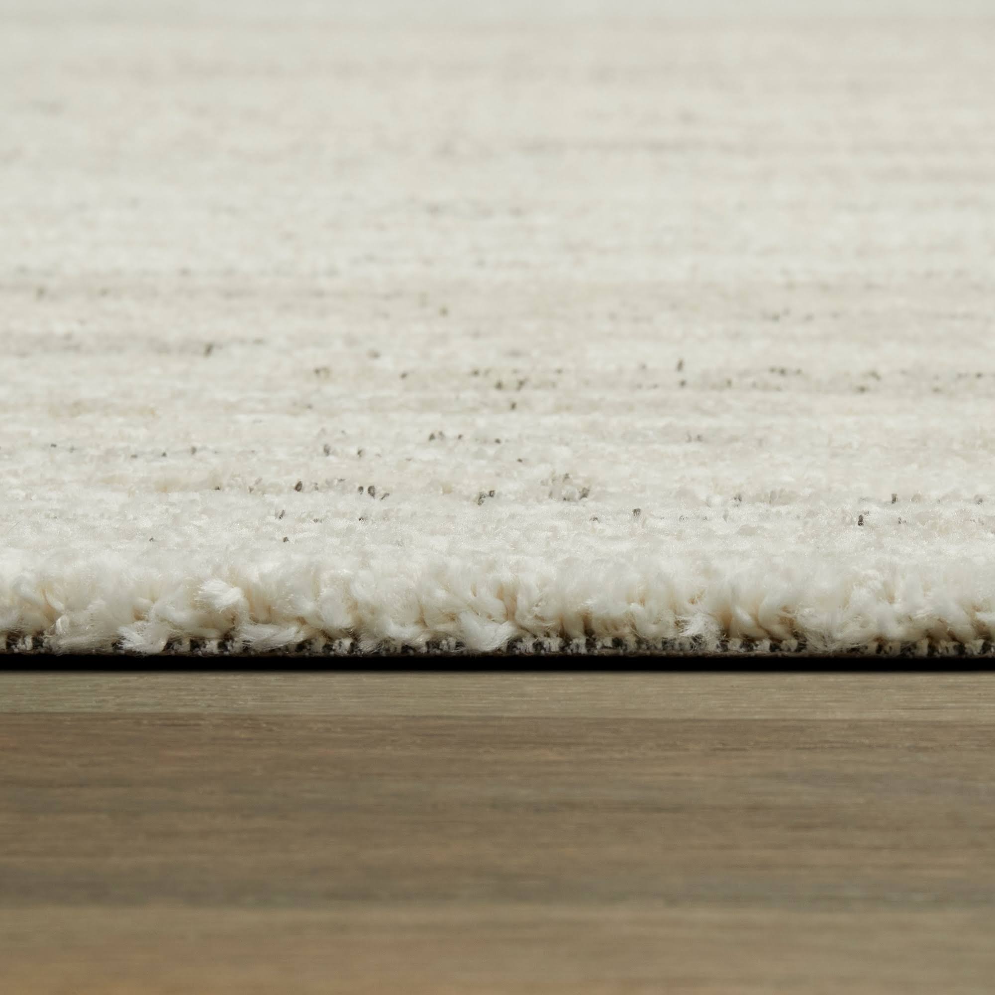 BALTA Callan White 8 ft. x 10 ft. Stripe Shag Area Rug