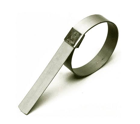 Band-It CP6S99 Center Punch Clamp - 201SS 5/8x22 x 0.025x22 1-1/2x22 Diameter 100 Pieces/Box, Steel