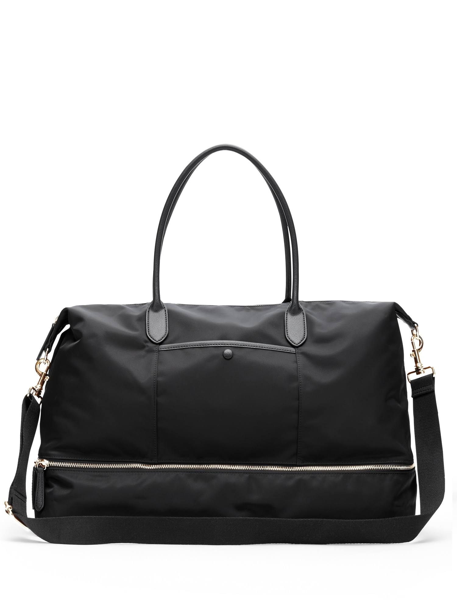 Banana Republic Women's Nylon Weekender Tote Black Size One Size