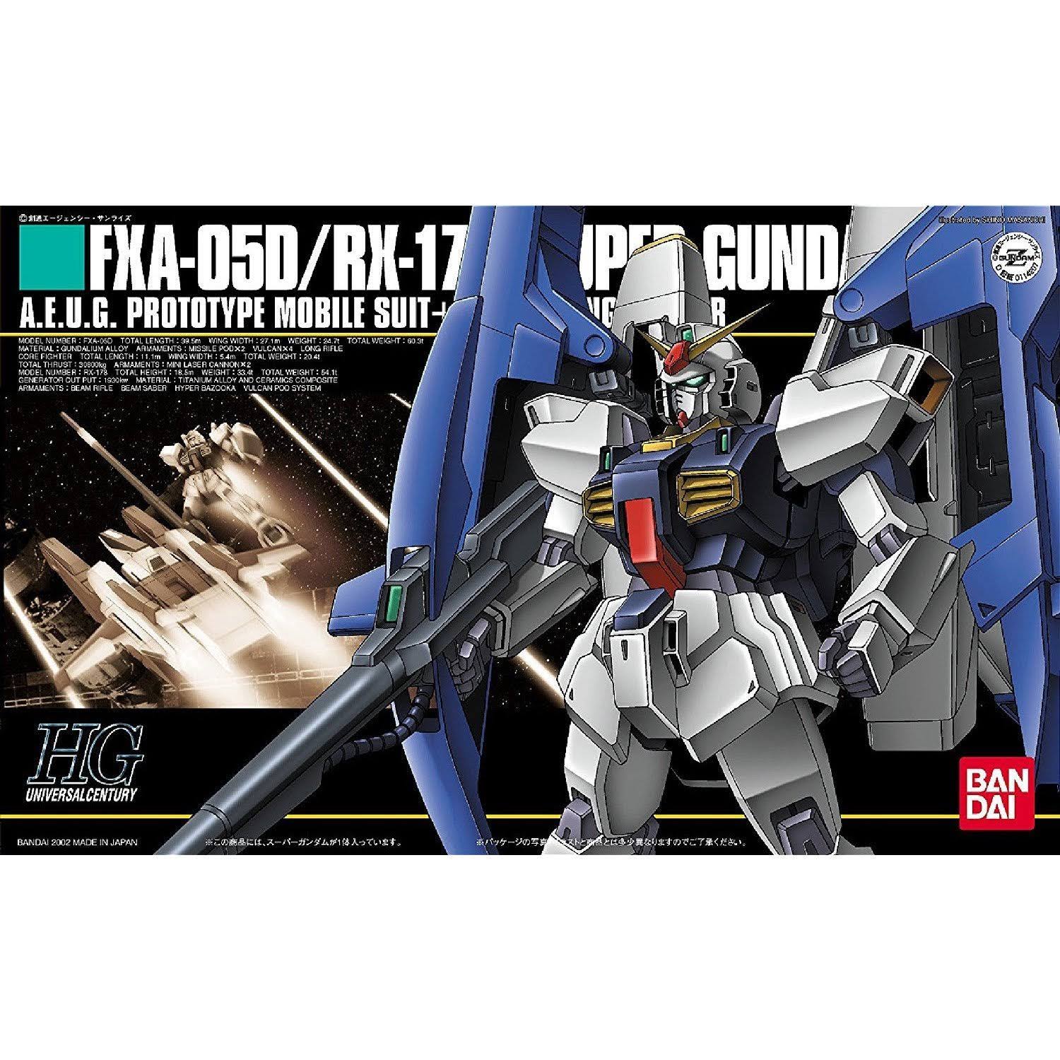 Bandai Hobby HGUC 1/144 #35 FXA-05D/RX-178 Super Gundam Zeta Gundam Model Kit