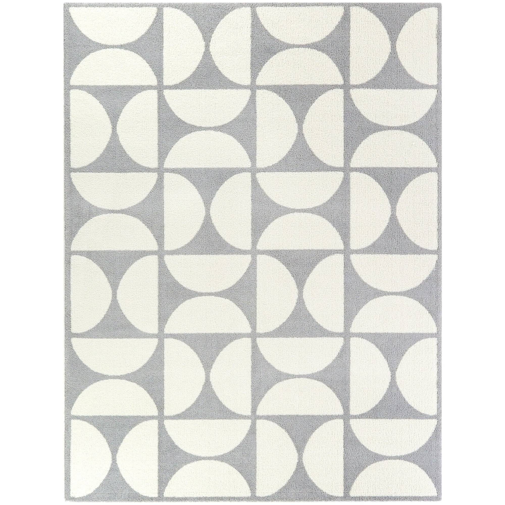 BALTA Bartholdi Grey 5 ft. x 7 ft. Modern Geometric Area Rug