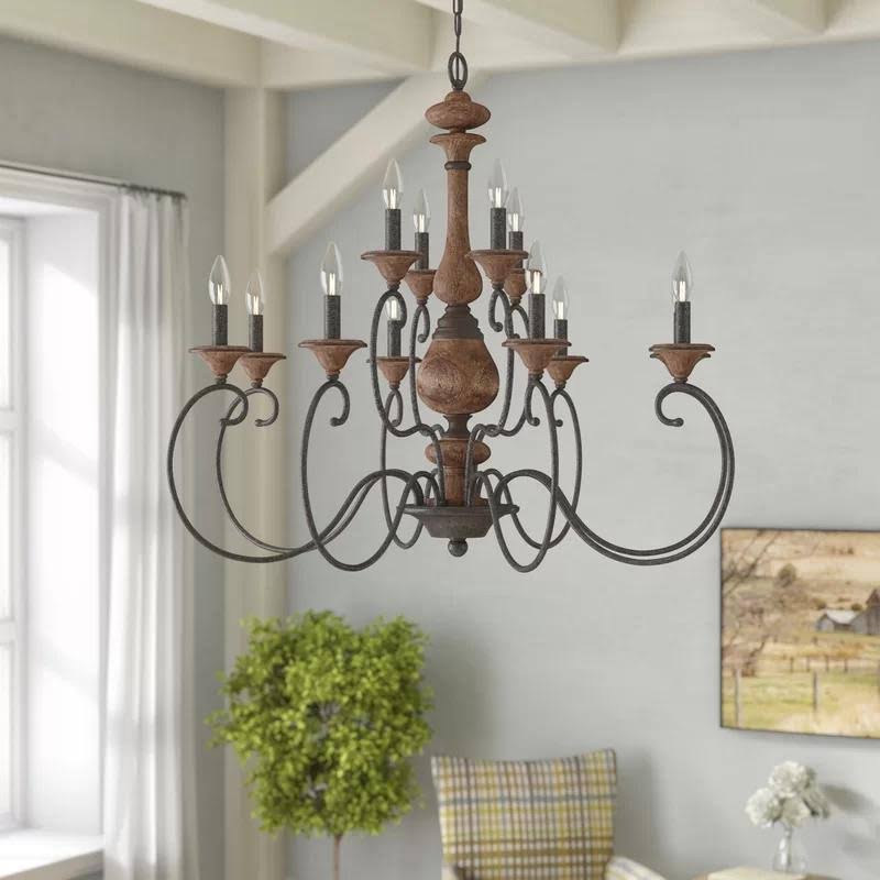 Turcot 12-Light Candle Style Tiered Chandelier