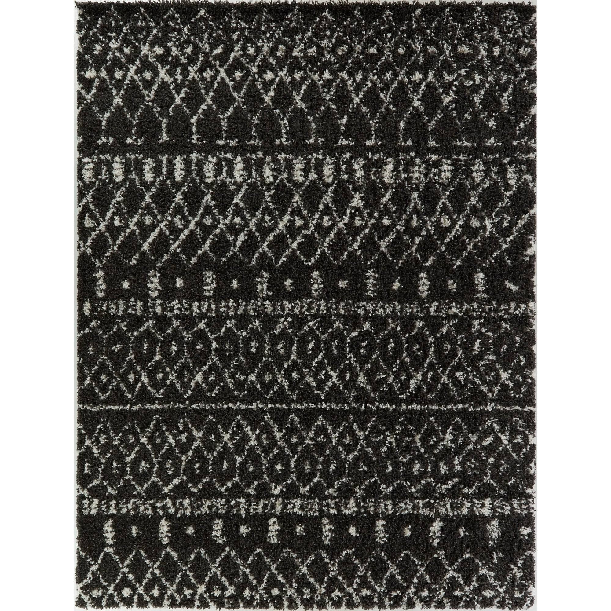 BALTA Dominic Cream/Grey 8 ft. x 10 ft. Moroccan Shag Area Rug