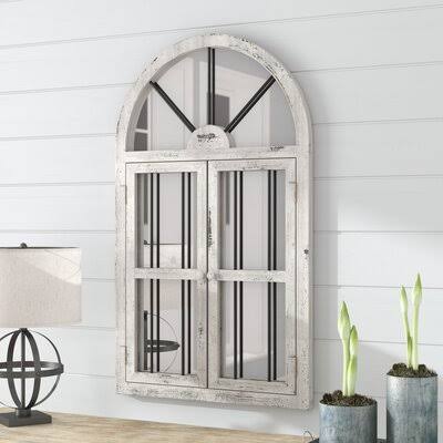 Lark Manor Lular Faux Window Wall Mirror