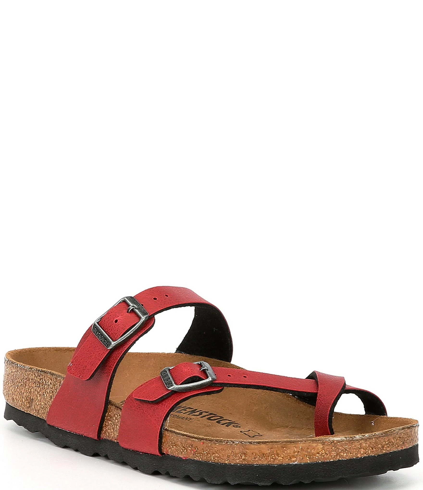 Birkenstock Women's Mayari Sandal - 36 - Bordeaux Pull Up Birko-Flor