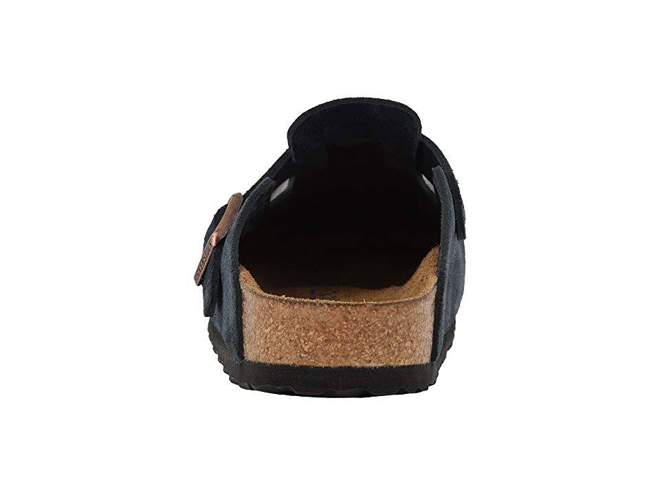 Birkenstock Boston Soft Footbed - Navy Suede
