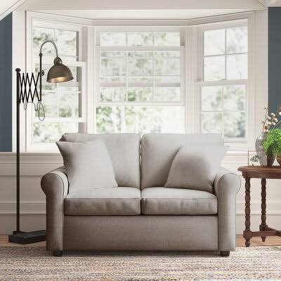 Wolsingham 60x22 Rolled Arm Loveseat with Reversible Cushions Birch Lane Body Fabric: Sustain Dursky Twig