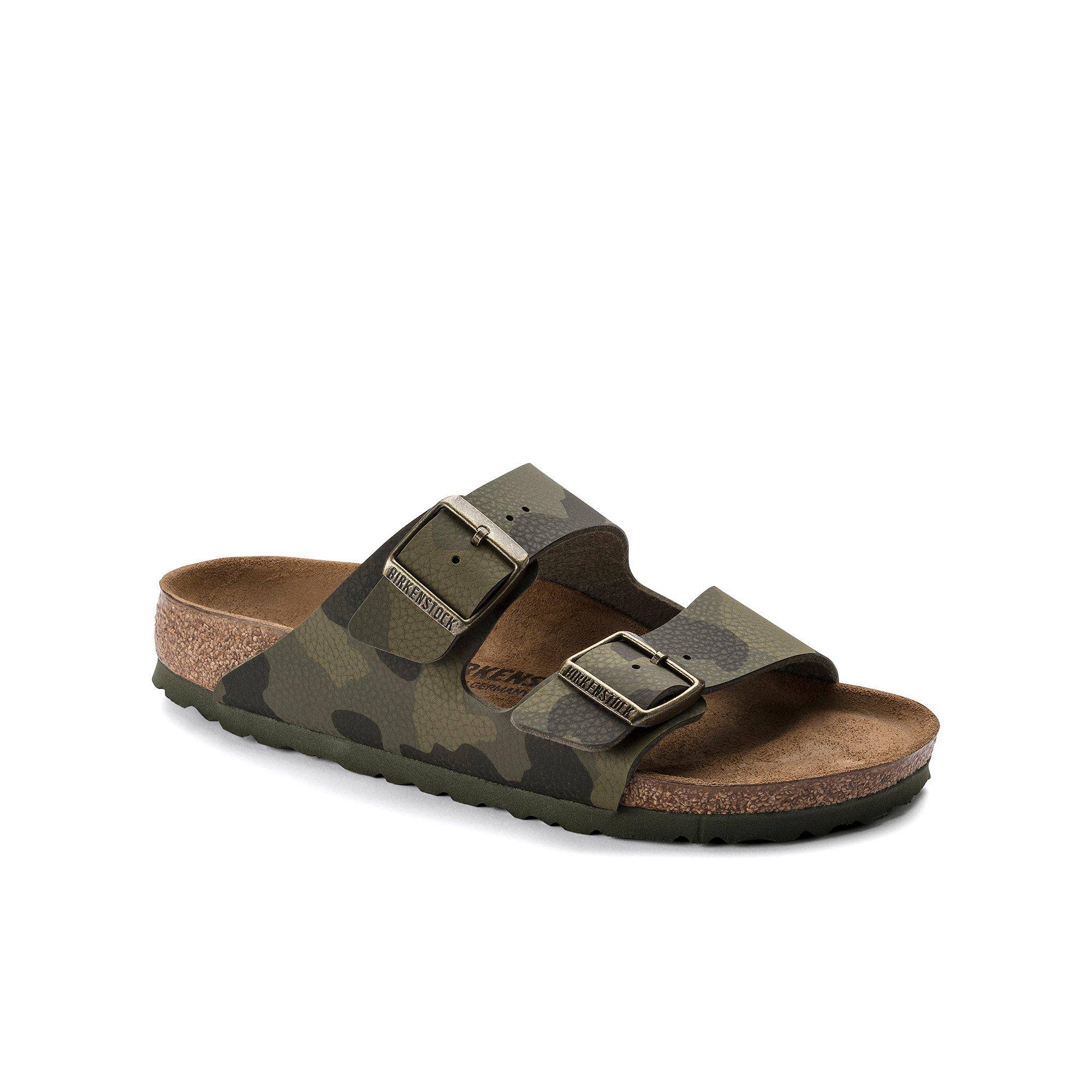 Women's Birkenstock Arizona Slide Sandal - Green Camouflage - Size EU 38 / US 7-7.5
