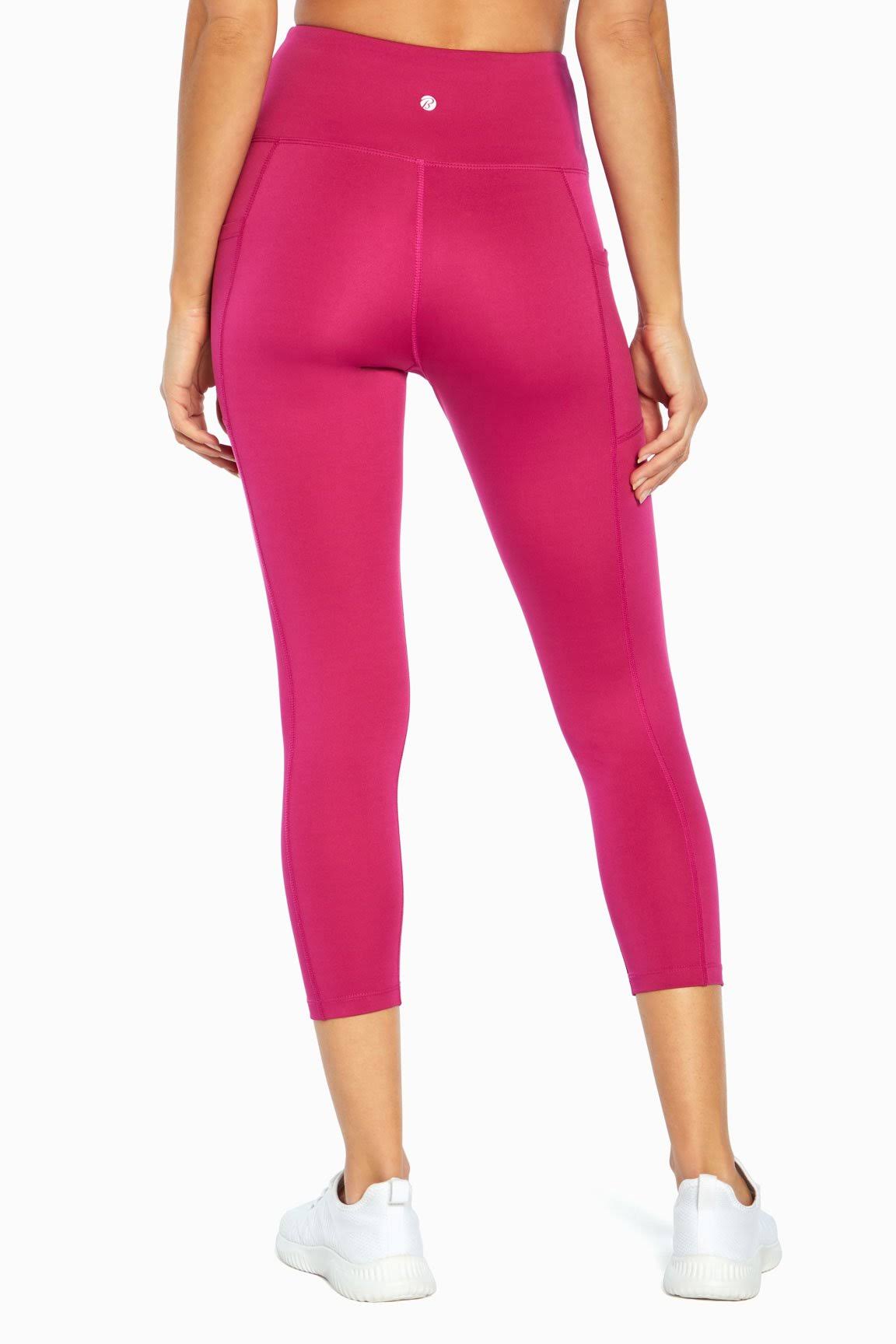 High Rise Mid Calf Capri Pocket Legging Tie Dye Clouds Lavender / S