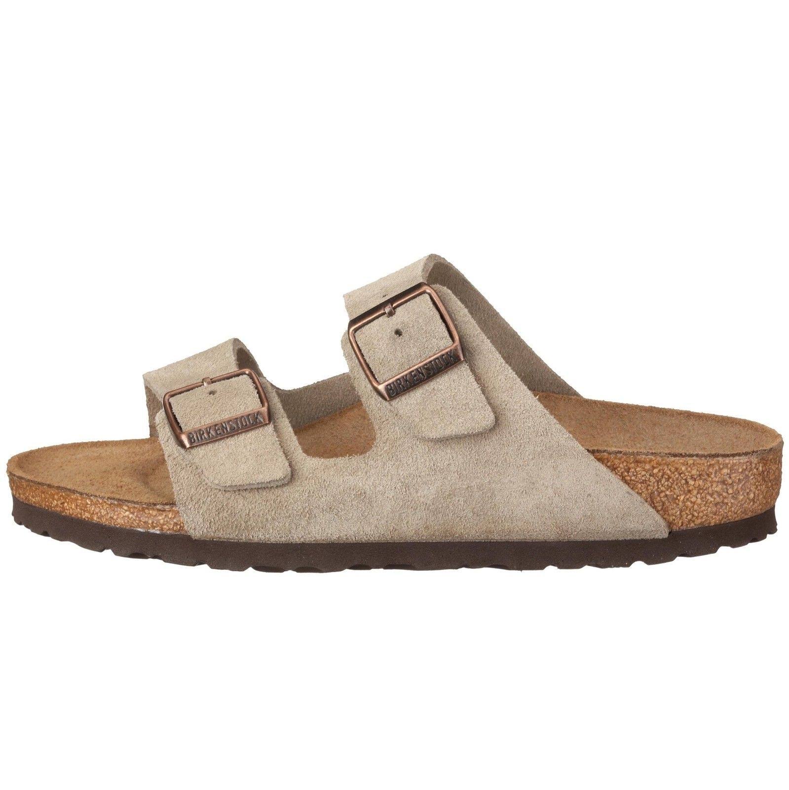 Birkenstock Arizona Sandal - 38 - Taupe Suede