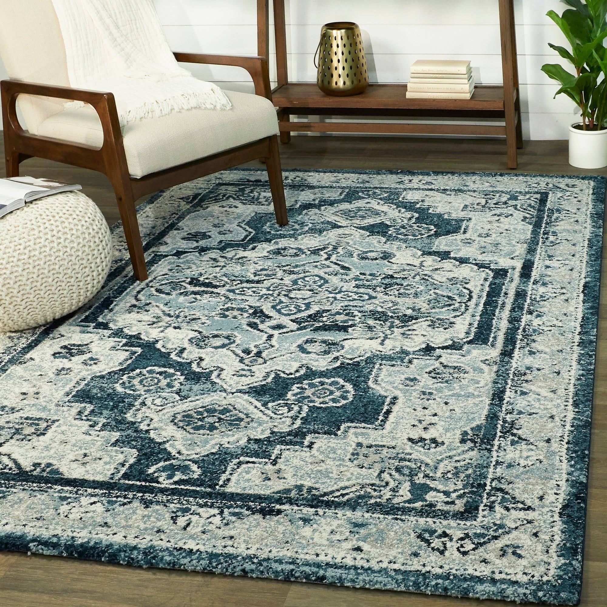 BALTA Lawson Blue 8 ft. x 10 ft. Traditional Persian Area Rug
