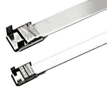 Band-It L20499 BAND-FAST with Clip, 201SS 1/4x22 x 0.020x22 16.0x22 - 100 Pieces/Box, Steel