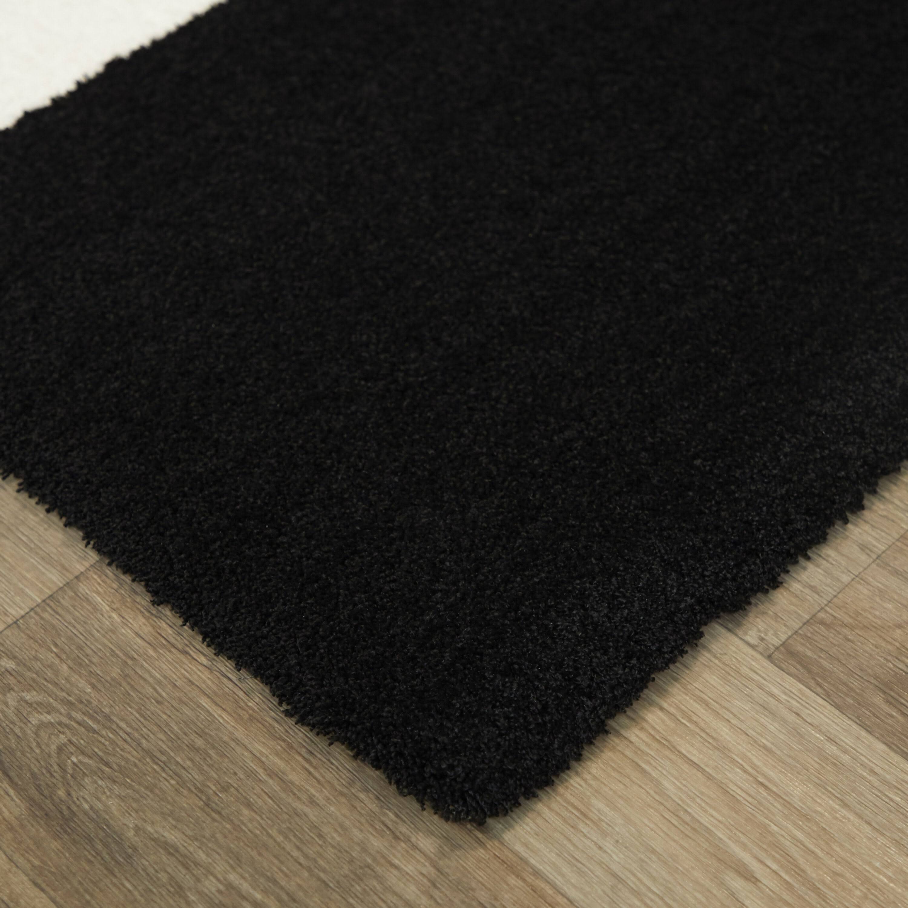 Viktor Contemporary Geometric Area Rug - 5&3x22 x 7& - Black