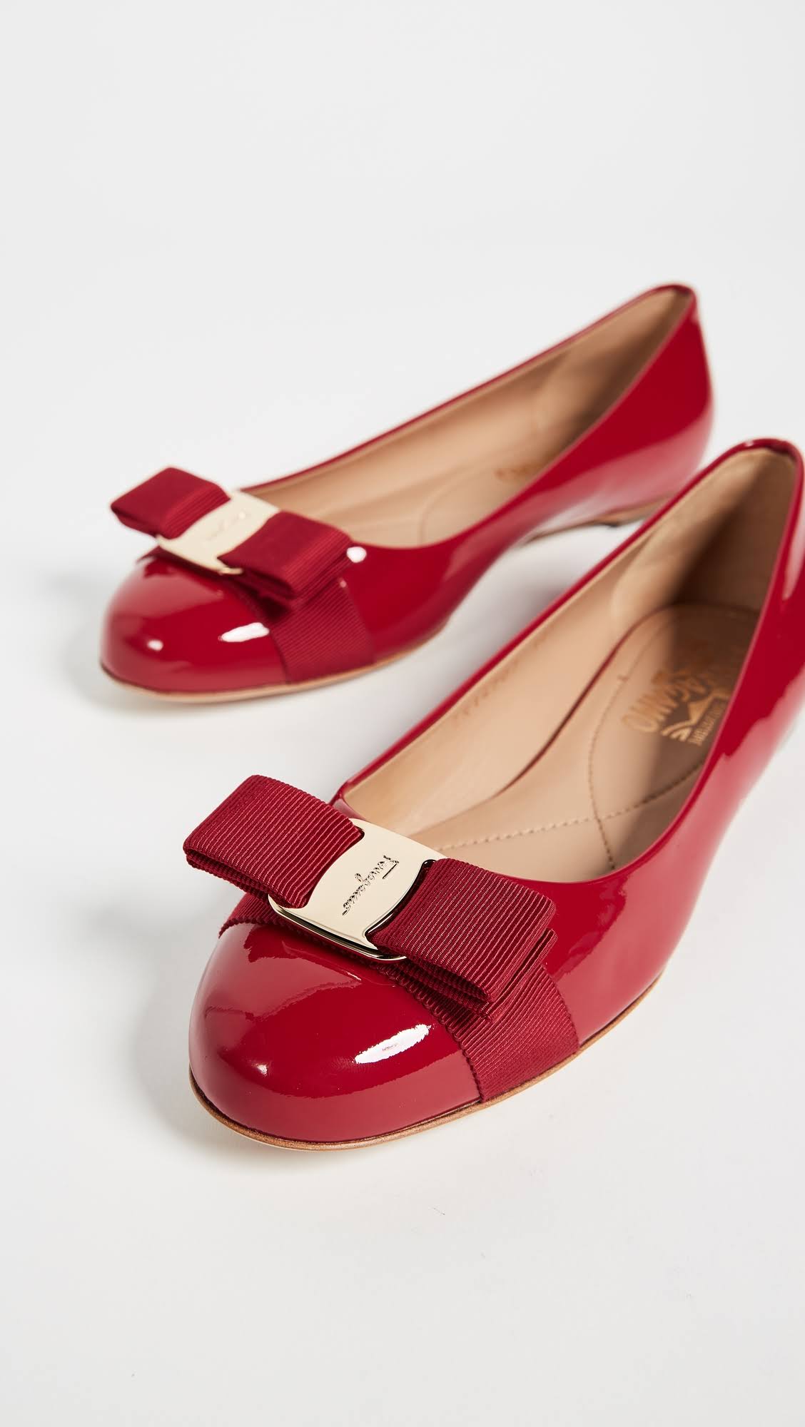 Salvatore Ferragamo Women Varina Ballet Flat Red Size 10