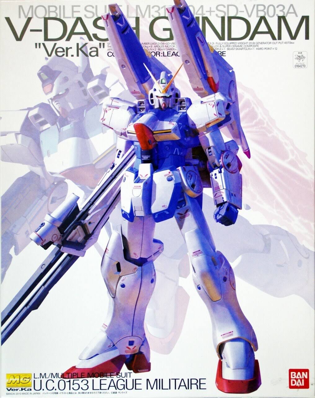 V Dash Gundam Ver. KA (MG) Series 1/100