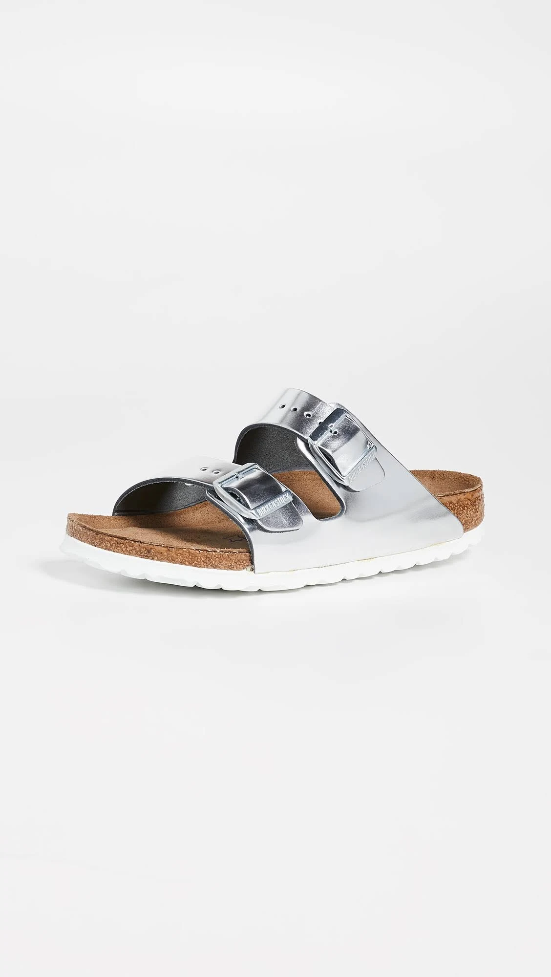 Birkenstock Arizona Soft Sandals Metallic Silver 39