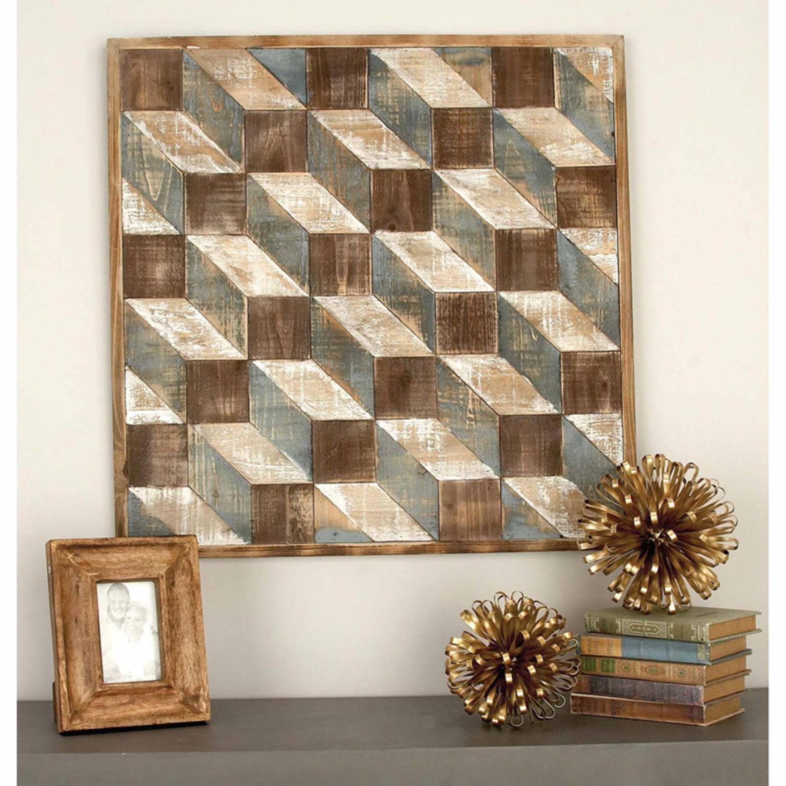 Benzara Wood Wall Art 31x22W, 31x22H