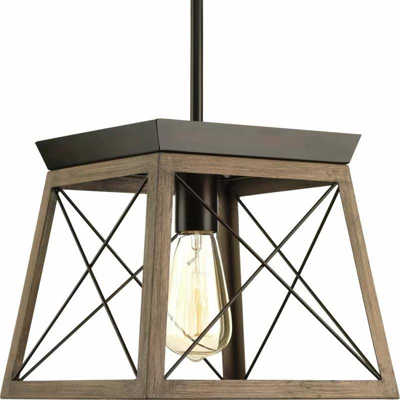 Delon 1 - Light Lantern Geometric Pendant Finish: Graphite