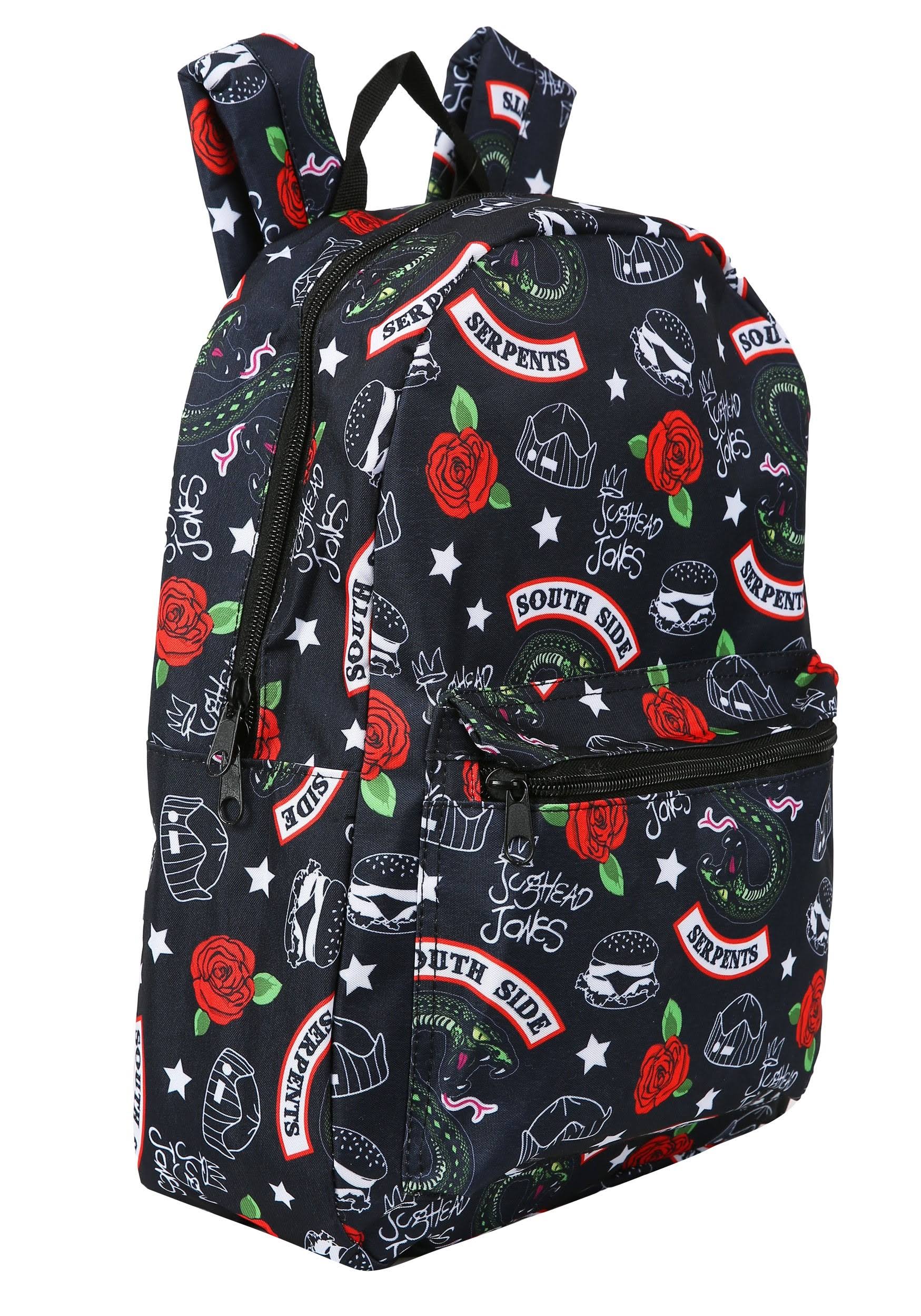 Serpents Backpack Riverdale Southside | Adult | Unisex | Black/Red/White | One-Size | Bioworld Merchandising / Independent Sales