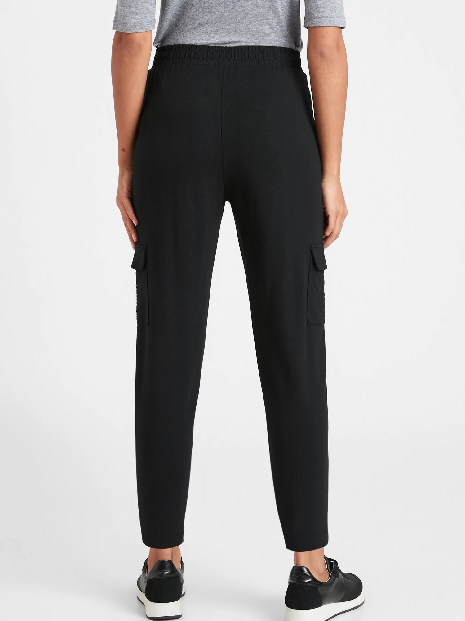 Banana Republic Women's Baby Terry Cargo Jogger Black Size Xs
